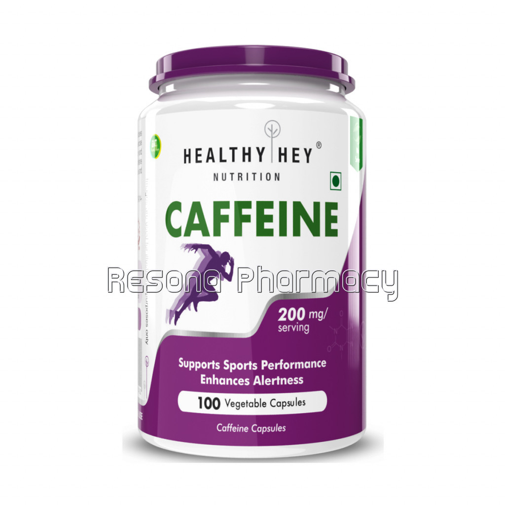 Caffeine Capsules (200 Mg)   100 Veg Capsules