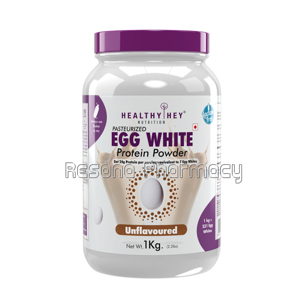Egg White Protein   Instant Mix   80% Protein   Non Gmo and Lactose Free   1 Kg (Unflavoured)