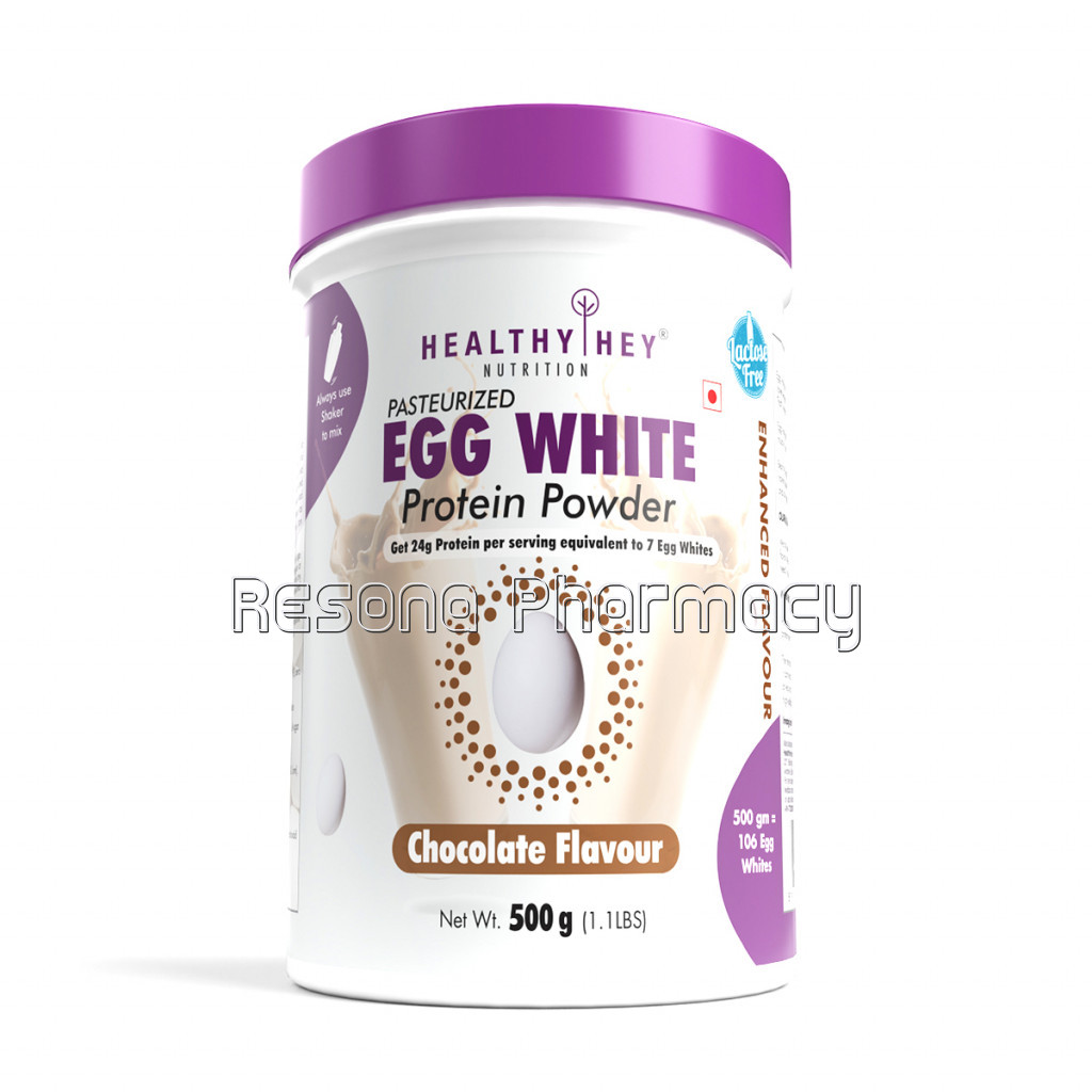 Egg White Protein   Instant Mix   80% Protein   Non Gmo and Lactose Free   500G   Chocolate