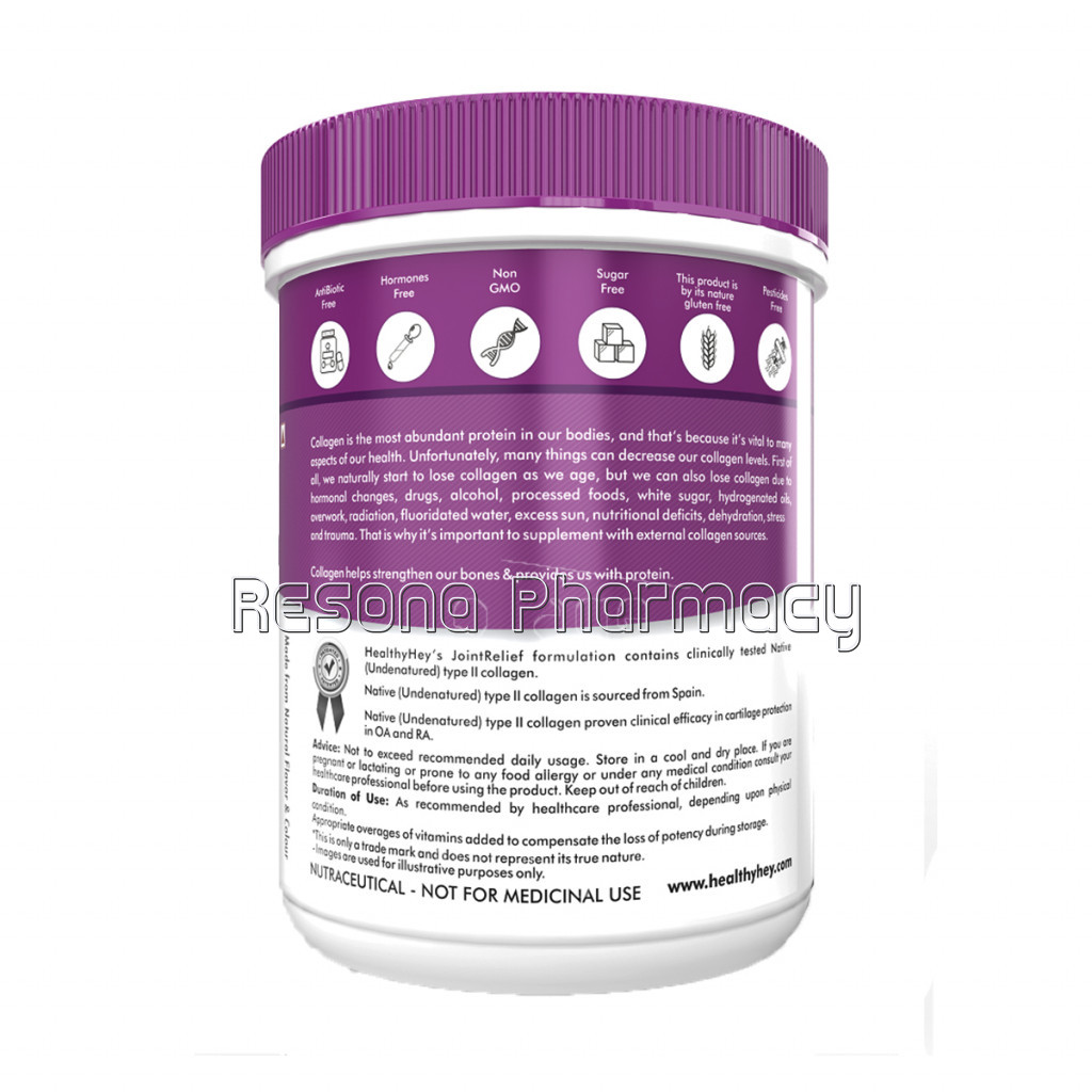 Jointrelief Collagen Peptide Type 1, 2 and 3 (Hydrolysed) With Glucosamine, Chondroitin, Msm  Support Joint And Cartilage Health   200G   Cranberry