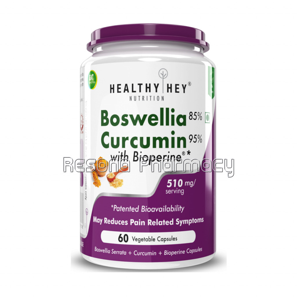 Boswellia Serrata and Curcumin With Bioperine   60 Vegetable Capsules
