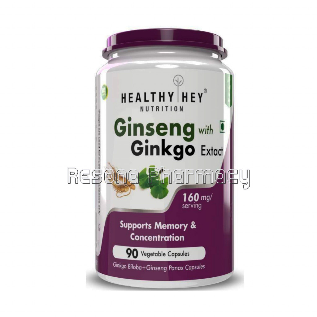 Ginseng Plus Ginkgo Biloba   90 Veg Capsules (Pack Of 1)