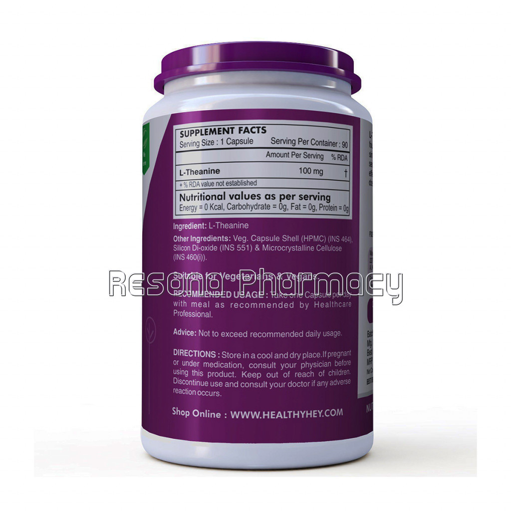 L Theanine 100Mg  Support Relaxation   90 Vegetarian Capsules