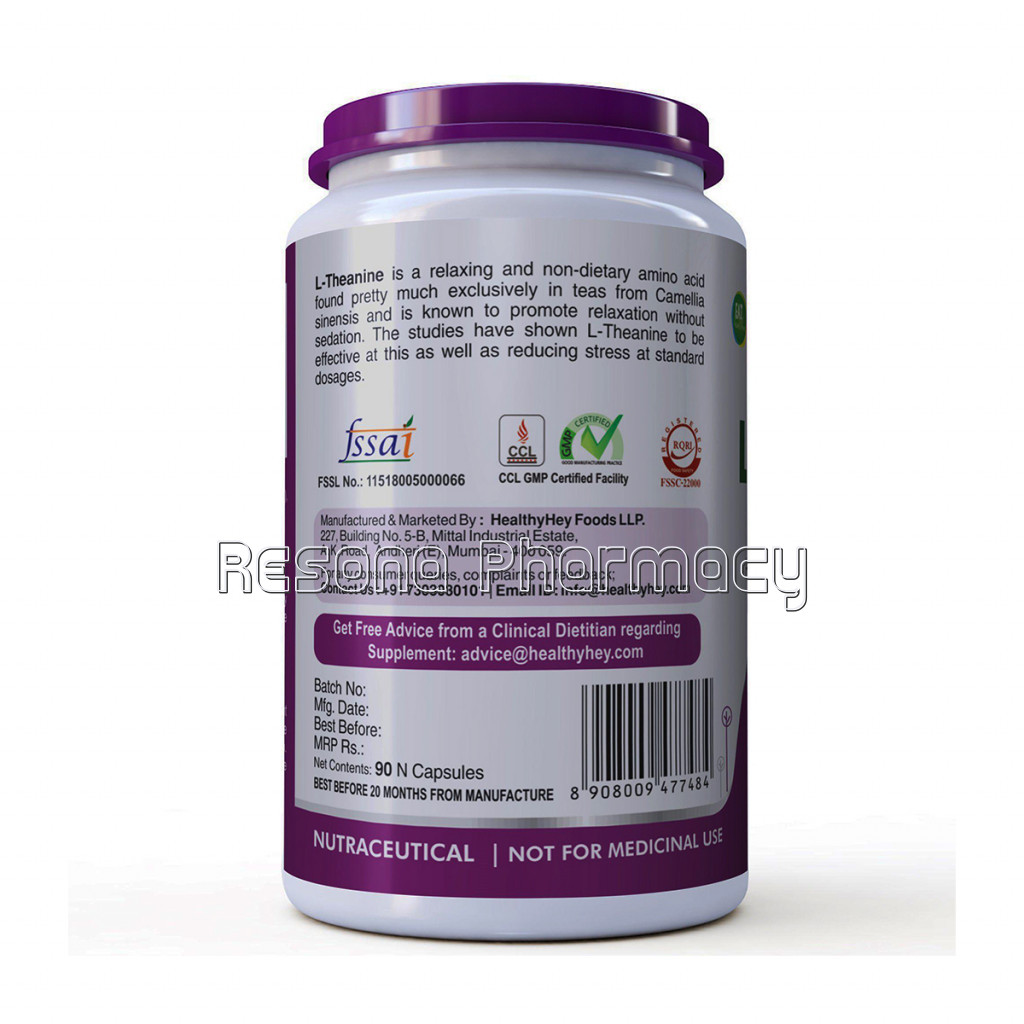 L Theanine 100Mg  Support Relaxation   90 Vegetarian Capsules