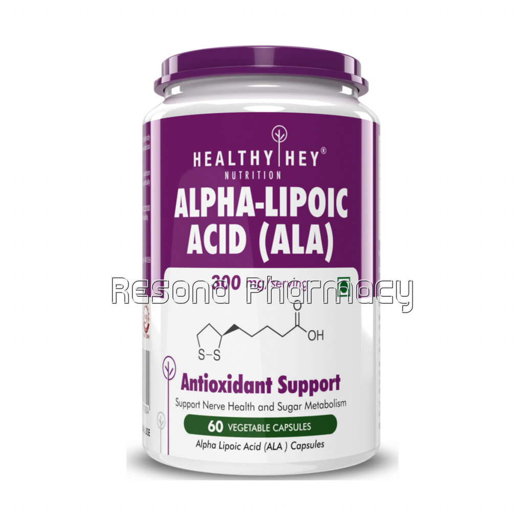 Alpha Lipoic Acid   Ala   300Mg Per Serving   60 Veg. Capsules   Gluten Free and Non Gmo