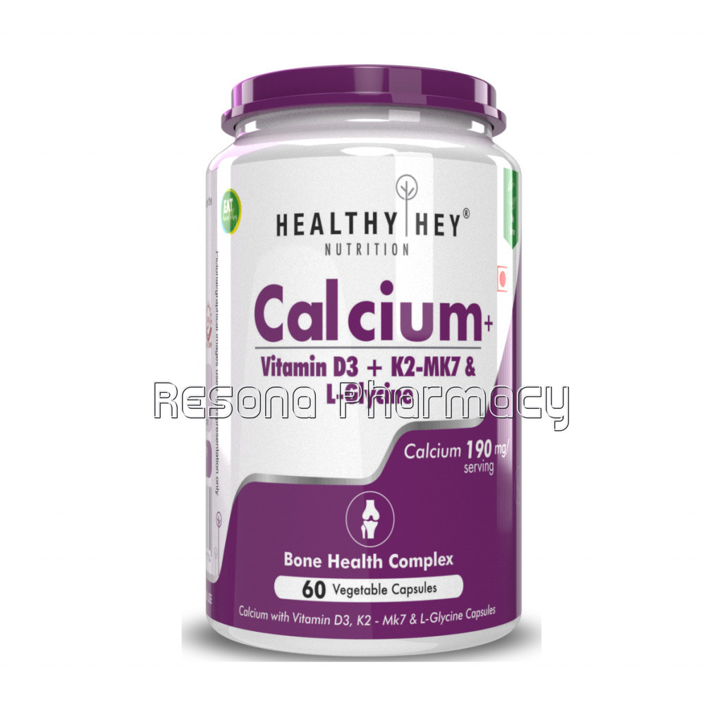 Calcium With D3 and K2  Mk7   Bone Health Complex   190Mg