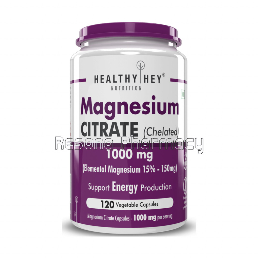 Magnesium Citrate   1000 Mg   120 Vegetable Capsules