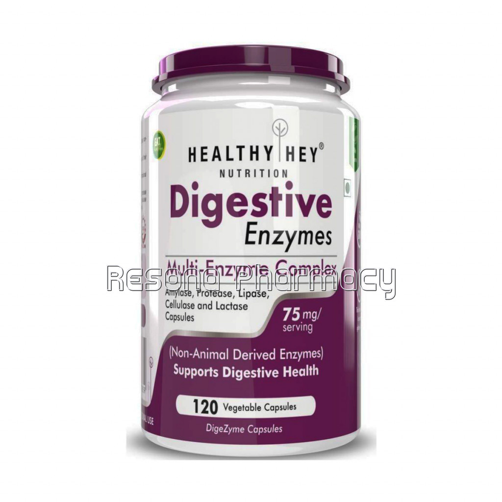 Digestive Enzyme   Multi Enzyme Complex   75Mg   Support Digestive Health   120 Vegetable Capsules