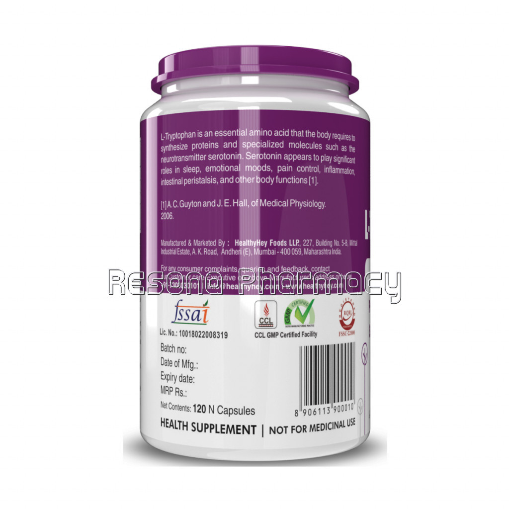 L Tryptophan 400Mg   120 Veg Capsules