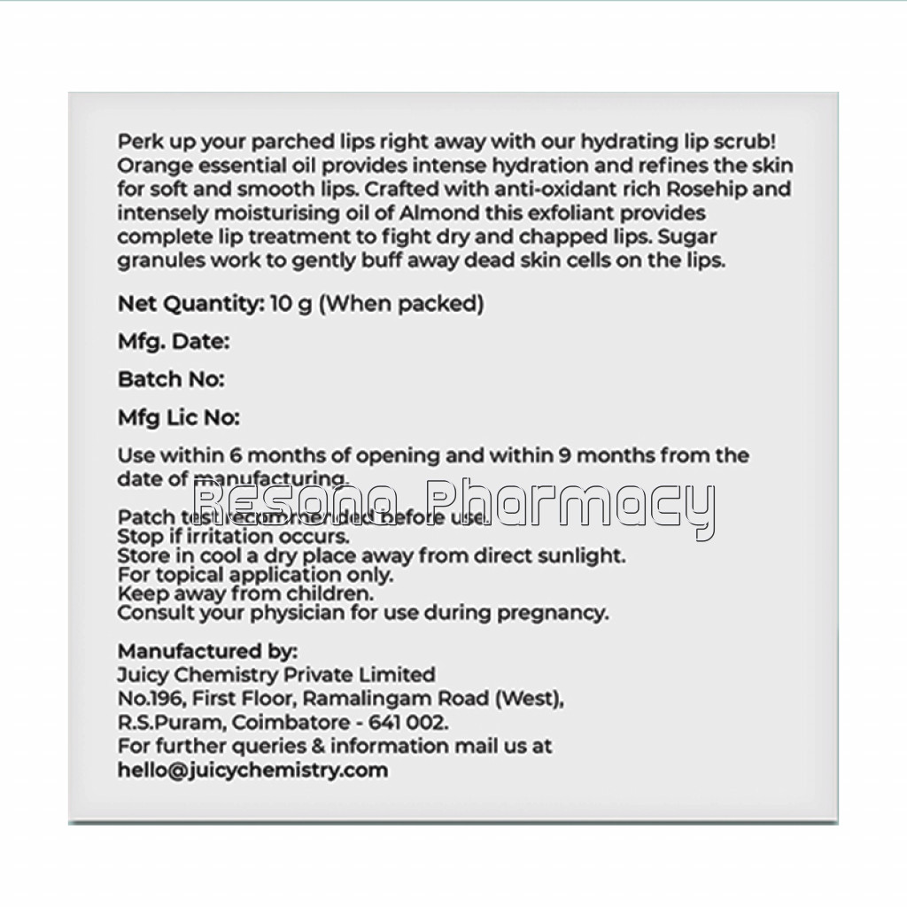 Blood Orange And Rosehip Lip Scrub