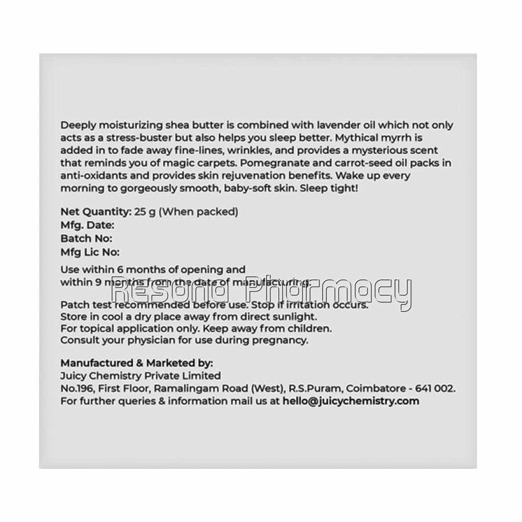 Australian Sandalwood And Myrrh Night Cream