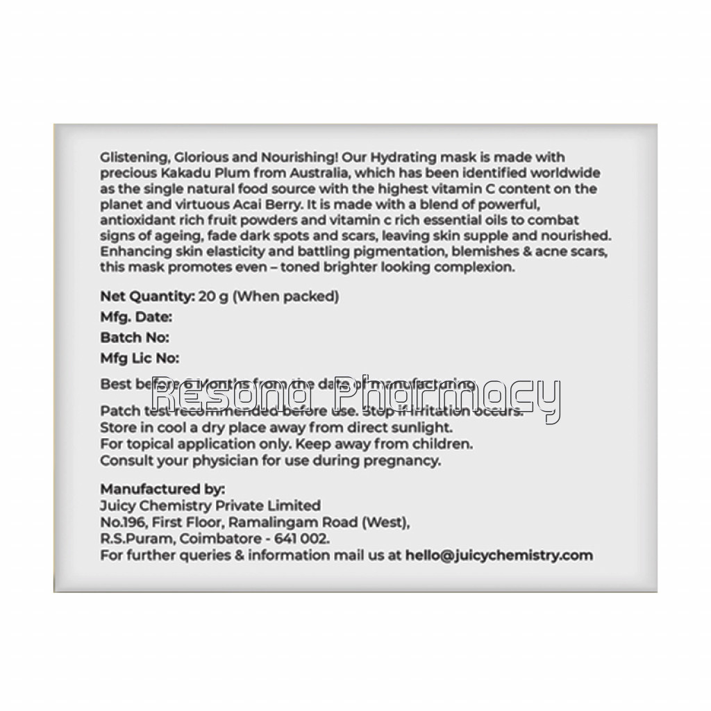 Kakadu Plum, Matcha And Blood Orange Face Mask