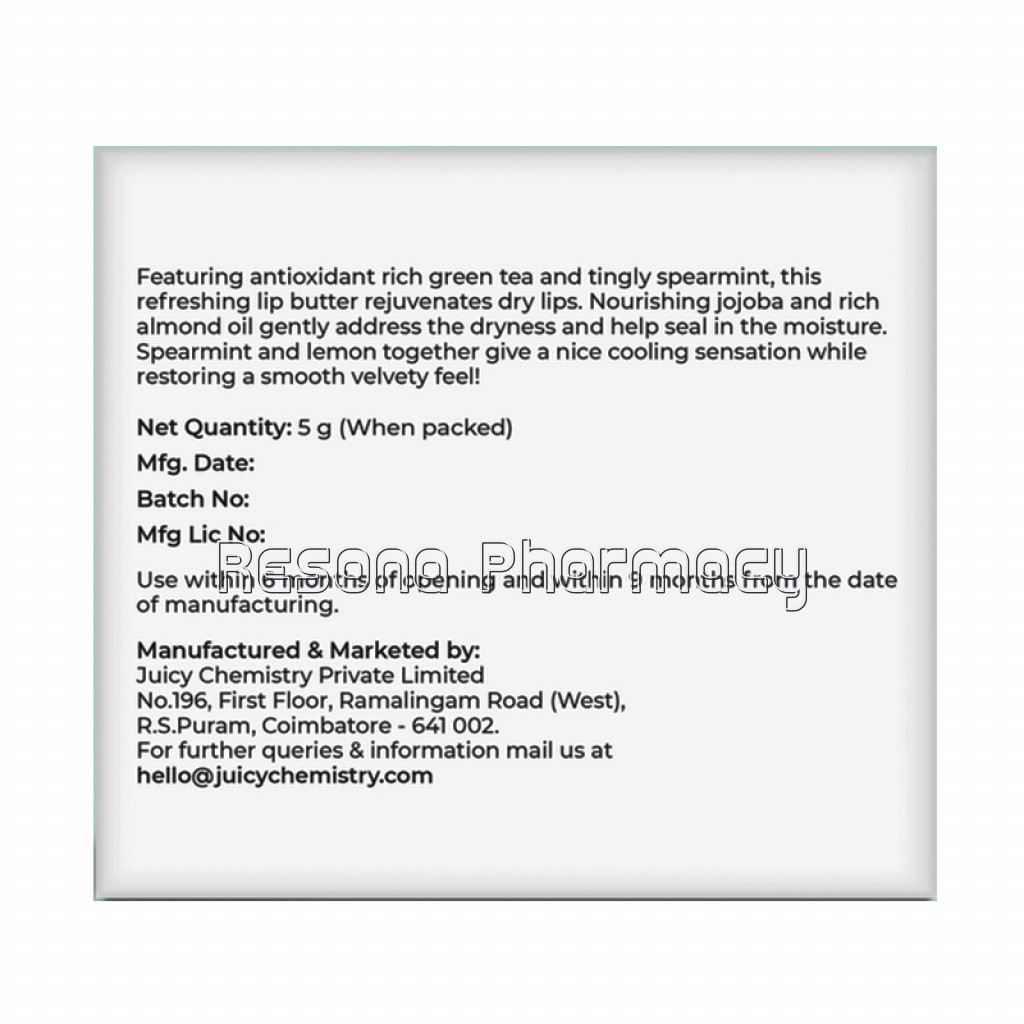 Tuscany Lemon And Green Tea Lip Balm