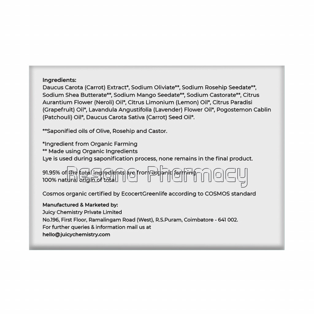 Carrot, Rosehip And Neroli Soap