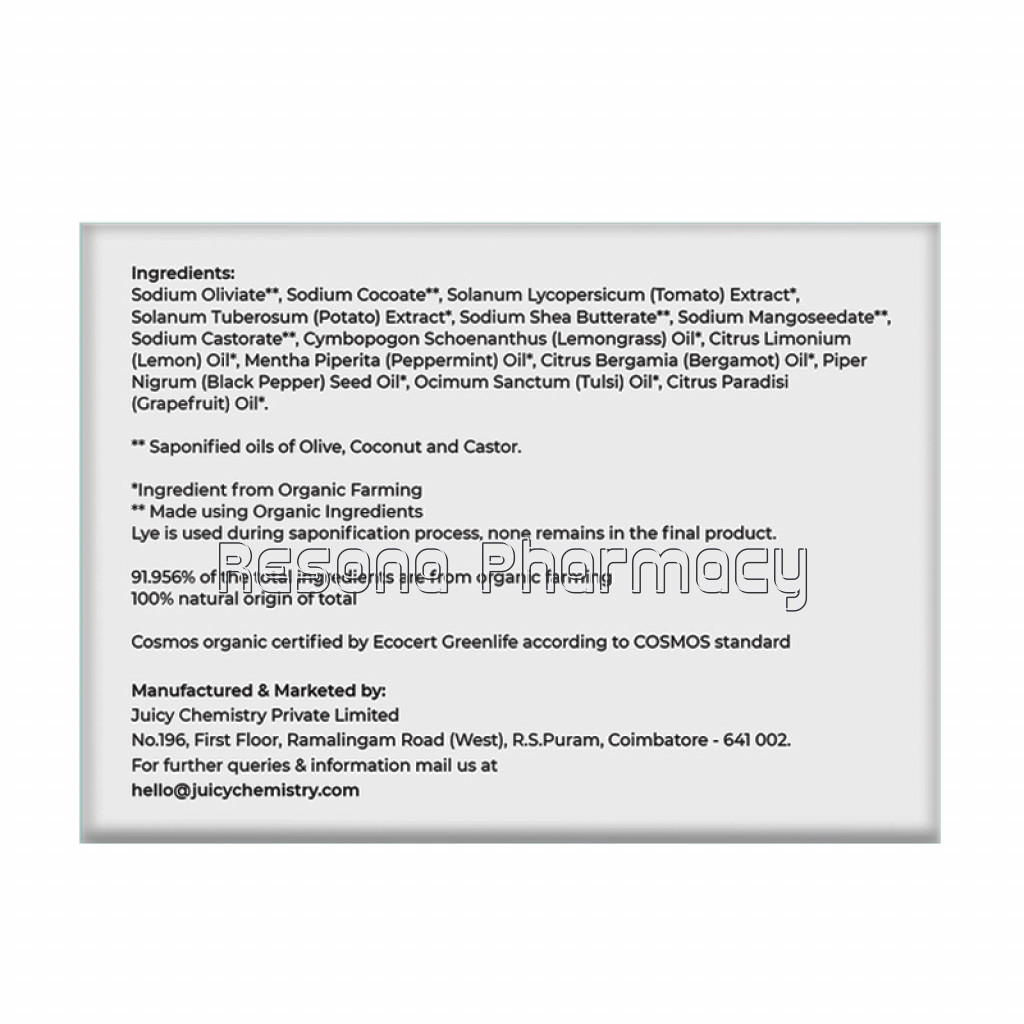 Potato, Tomato And Lemongrass Soap