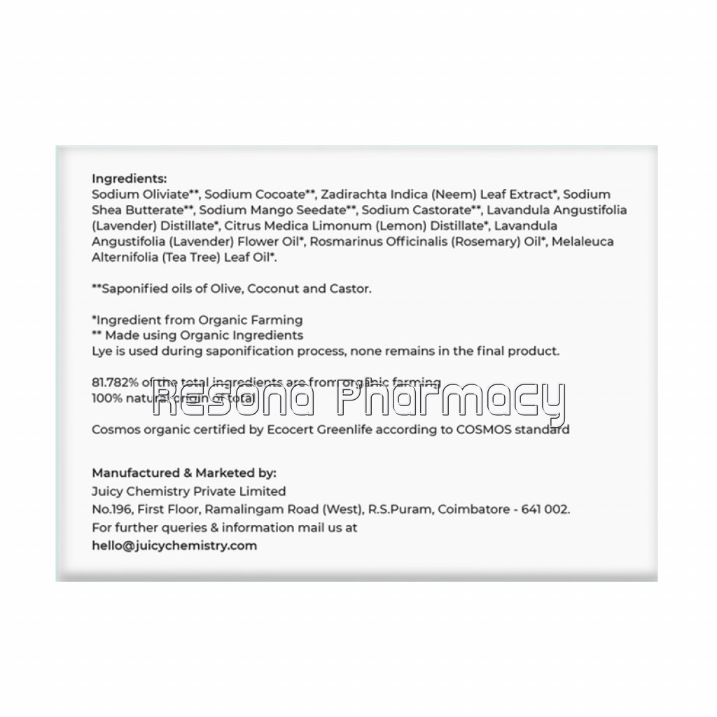 Tea Tree, Neem And Rosemary Soap