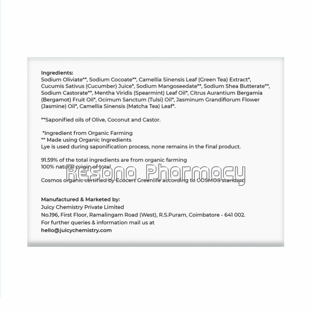 Cucumber, Matcha And Spearmint Soap