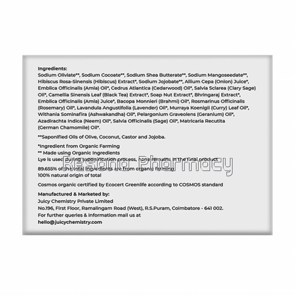 Hibiscus, Onion And Bhringaraj Shampoo Bar