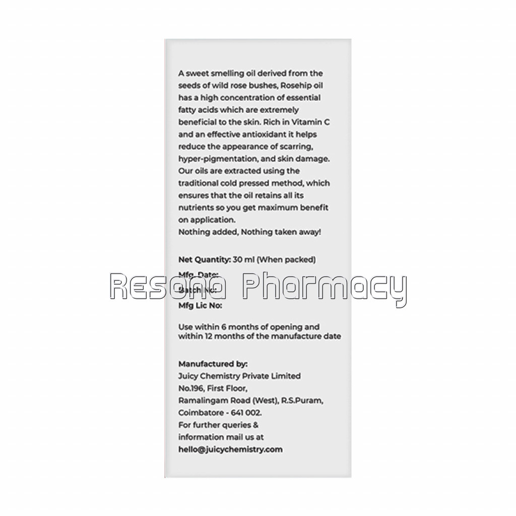 Cold Pressed Rosehip Seed Carrier Oil