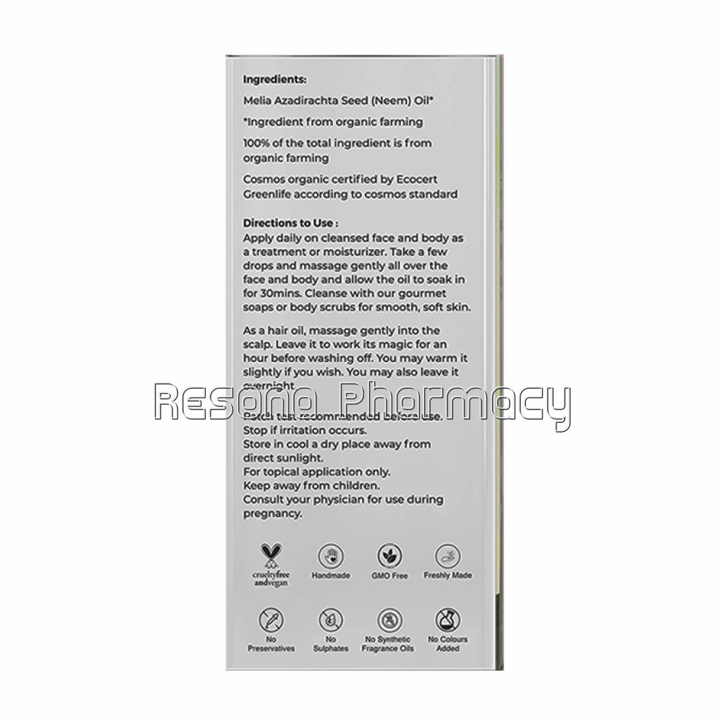 Cold Pressed Neem Carrier Oil