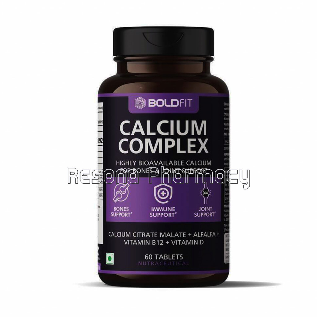 Boldfit Calcium Complex Supplement 1000Mg With Alfalfa For Women And Men