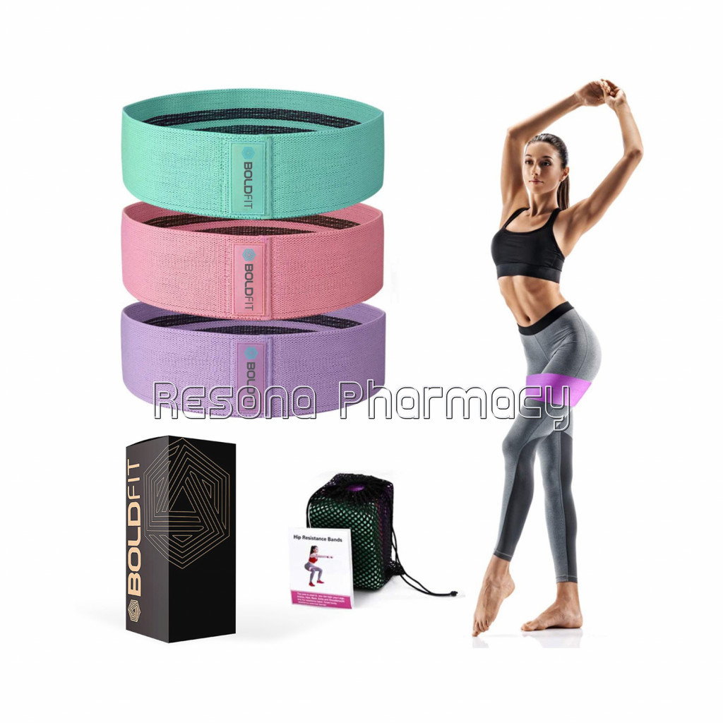 Boldfit Fabric Resistance Hip Band Set Of 3