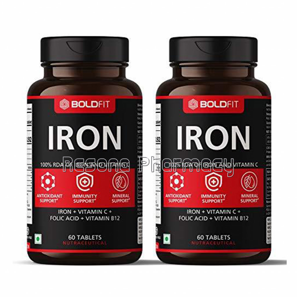 Boldfit Iron Supplement For Women and Men Pack Of 2