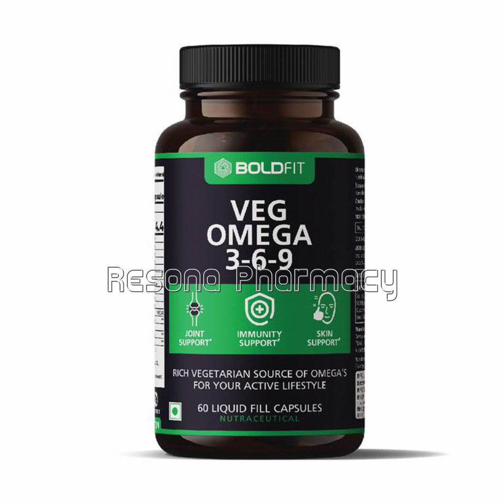 Boldfit Omega 3 6 9 Vegetarian Supplement For Heart, Skin, Joint and Muscles Support