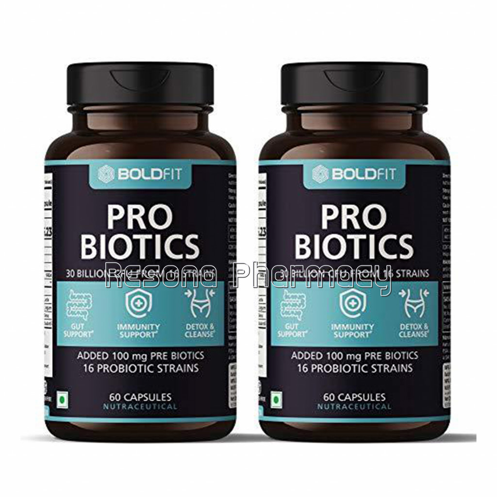Boldfit Probiotics Supplement 30 Billion Cfu For Men and Women Pack Of 2