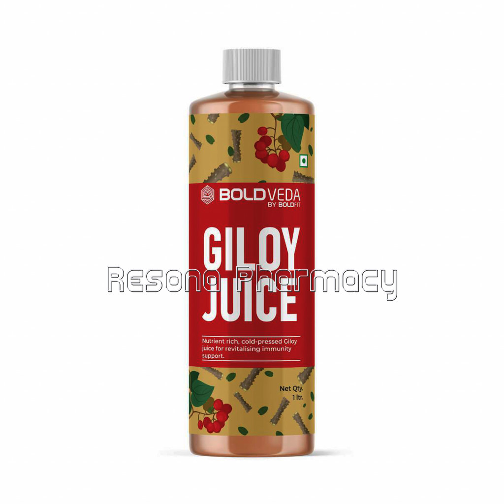 Boldveda Cold Pressed Giloy Juice With No Added Sugar   1 Ltr