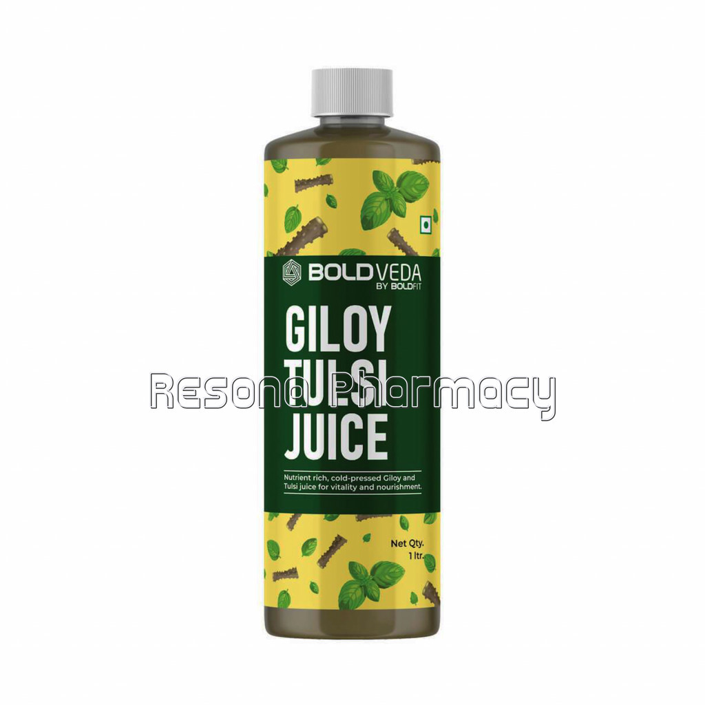 Boldveda Cold Pressed Tulsi Giloy Juice For Vitality And Norishment   1 Ltr