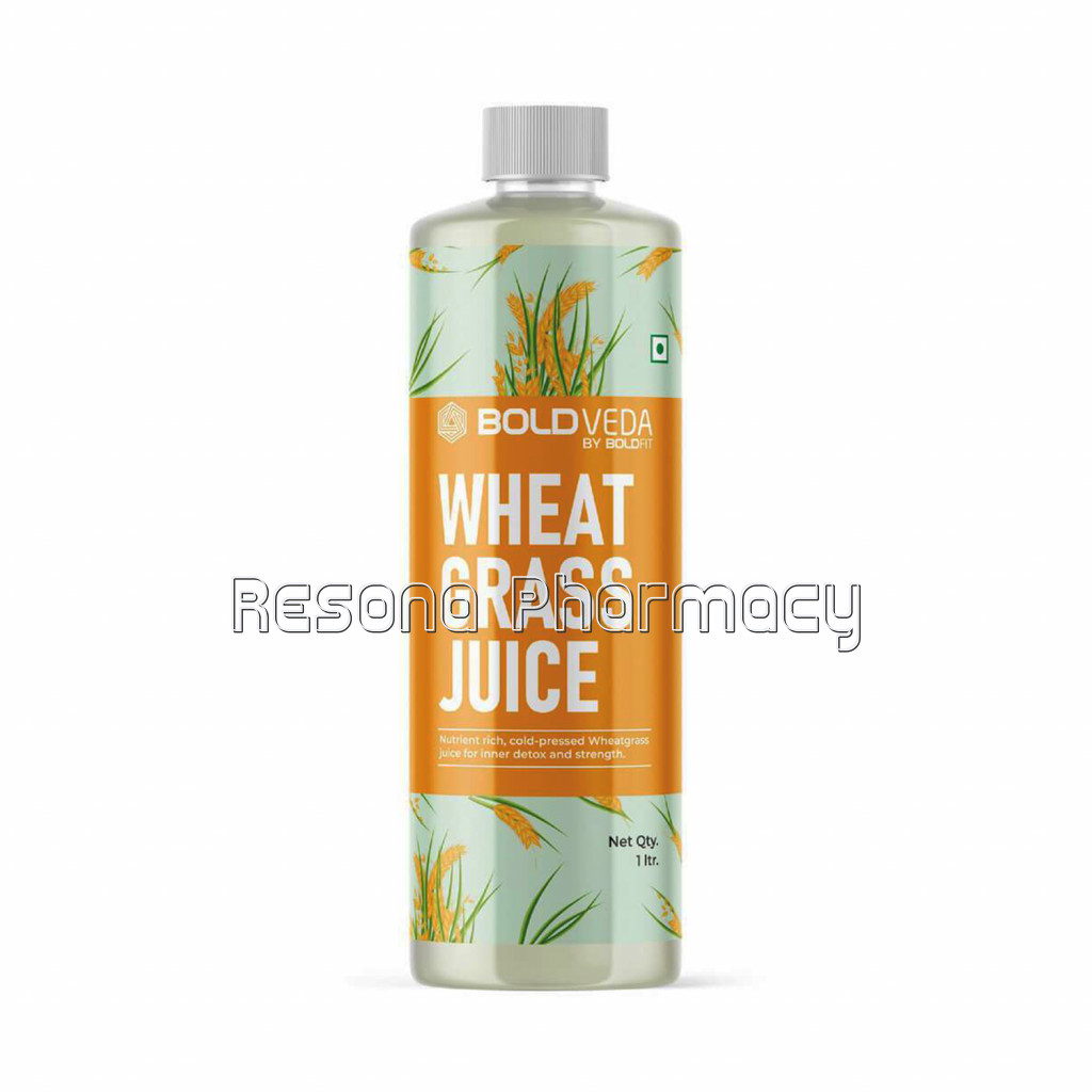 Boldveda Cold Pressed Wheatgrass Juice For Inner Detox   1 Ltr