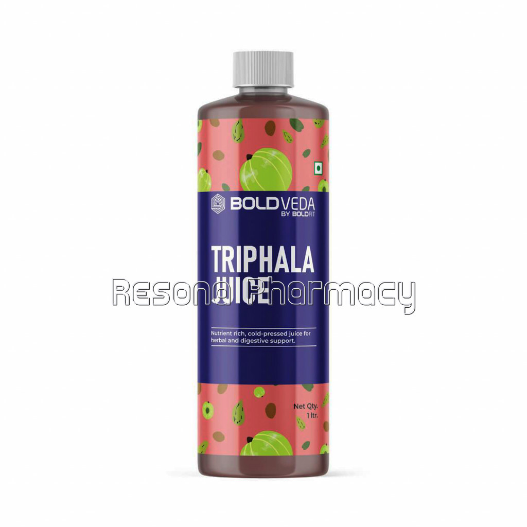 Boldveda Triphala Juice (Amla, Harhad, Behera) With Aloe Vera   1 Ltr