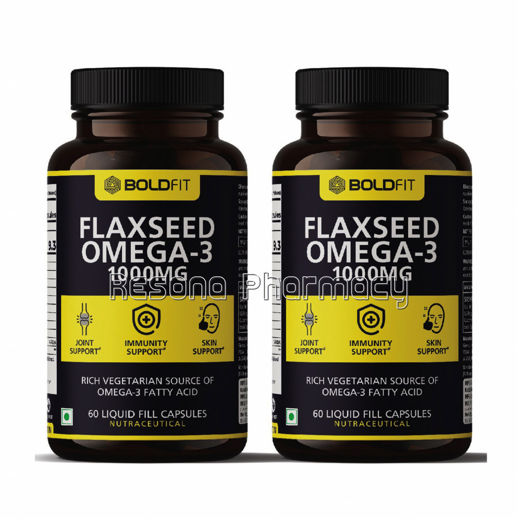 Flaxseed Omega 3 Supplement 1000 Mg Pack Of 2