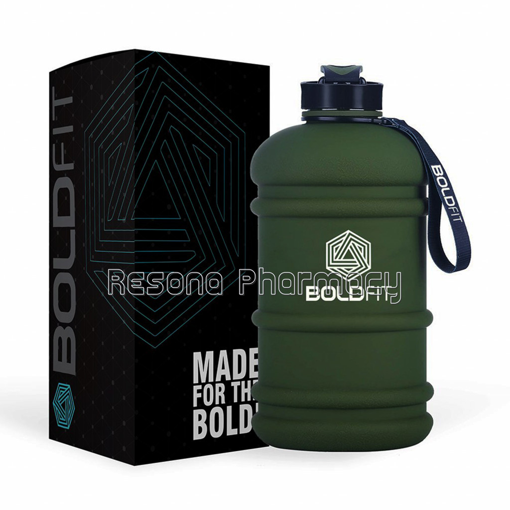 Gallon Water Bottle For Gym, (2.2 Litre, Extra Large) Army Green