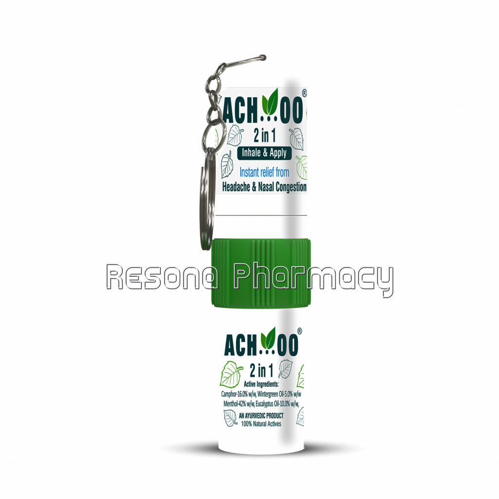 Ach…Oo 2In1 (Inhale and Apply Applicator) For Headache and Inhaler For Cold