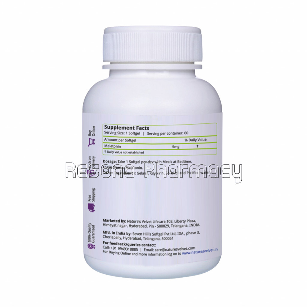 Melatonin Softgels   Supports Healthy Sleep Cycles Pack Of 1