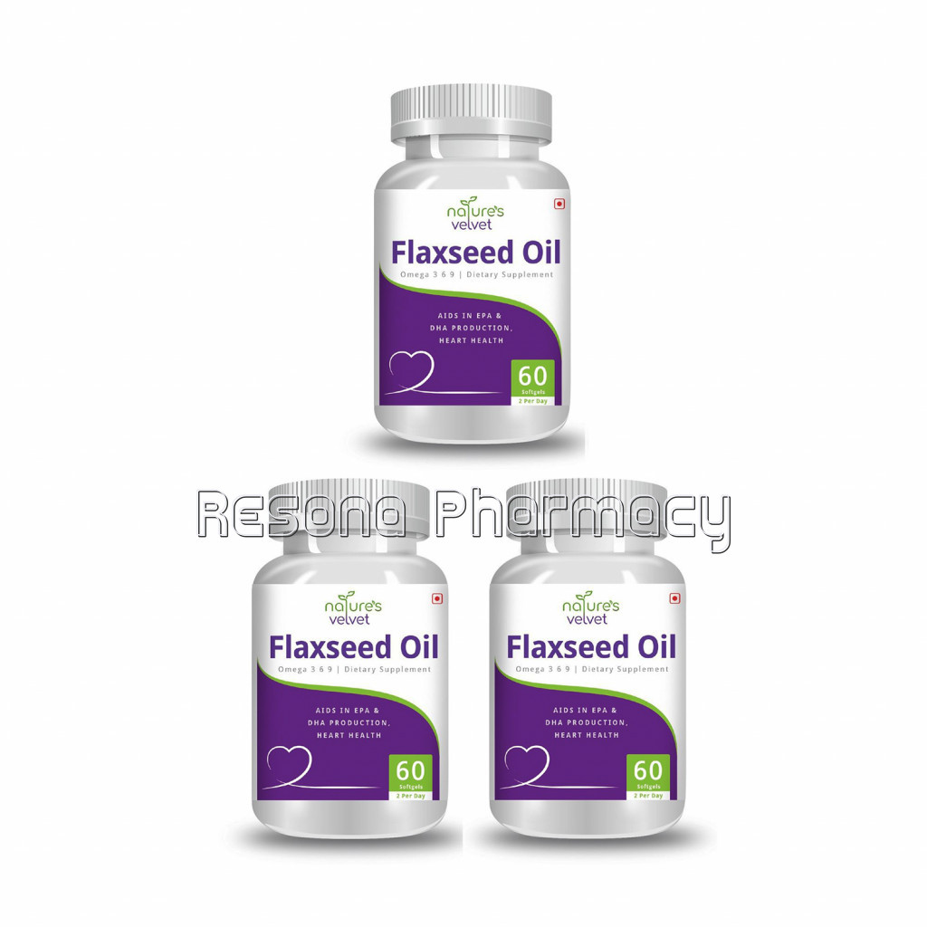 Flax Seed Oil With Omega 3,6,9 Pack Of 3