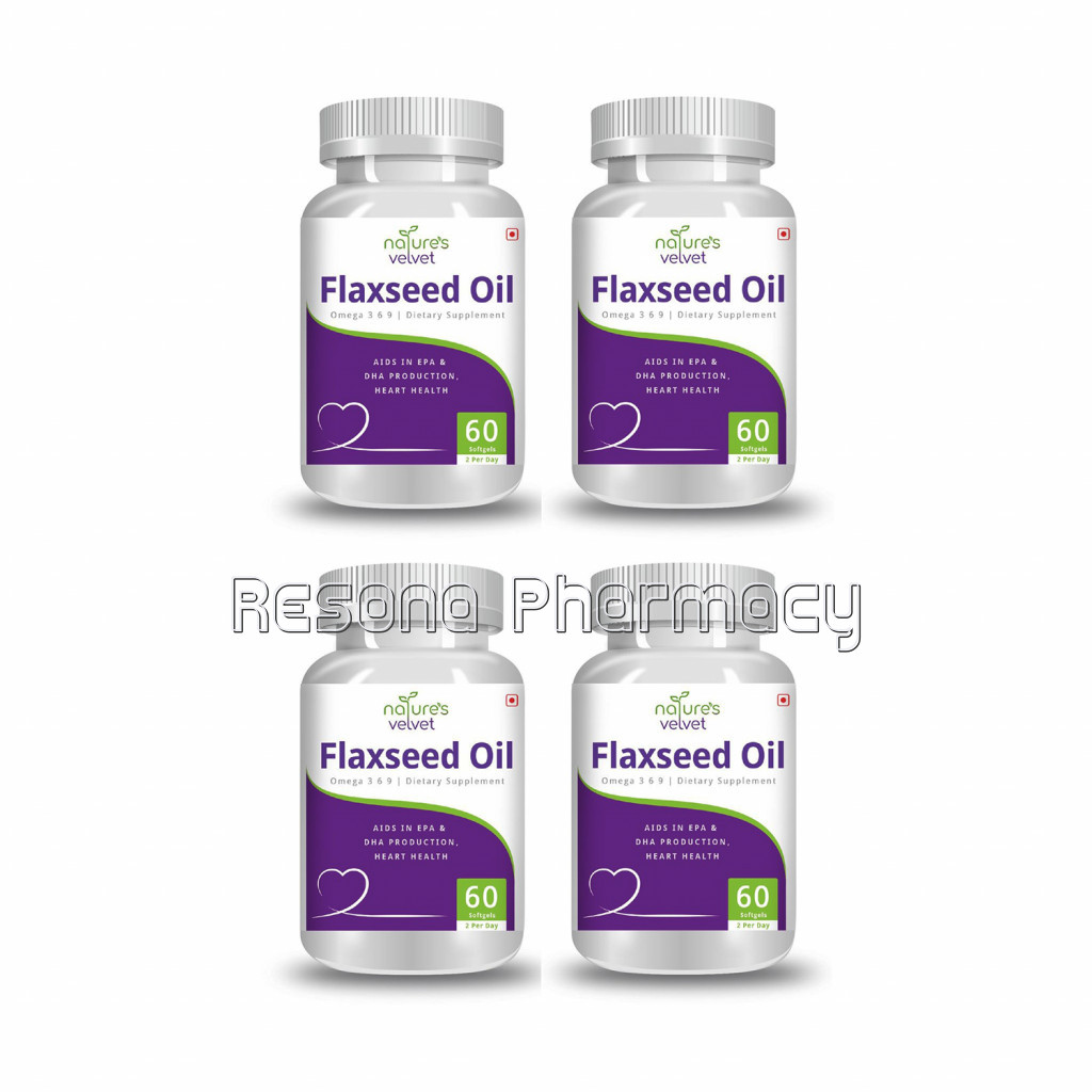 Flax Seed Oil With Omega 3,6,9 Pack Of 4