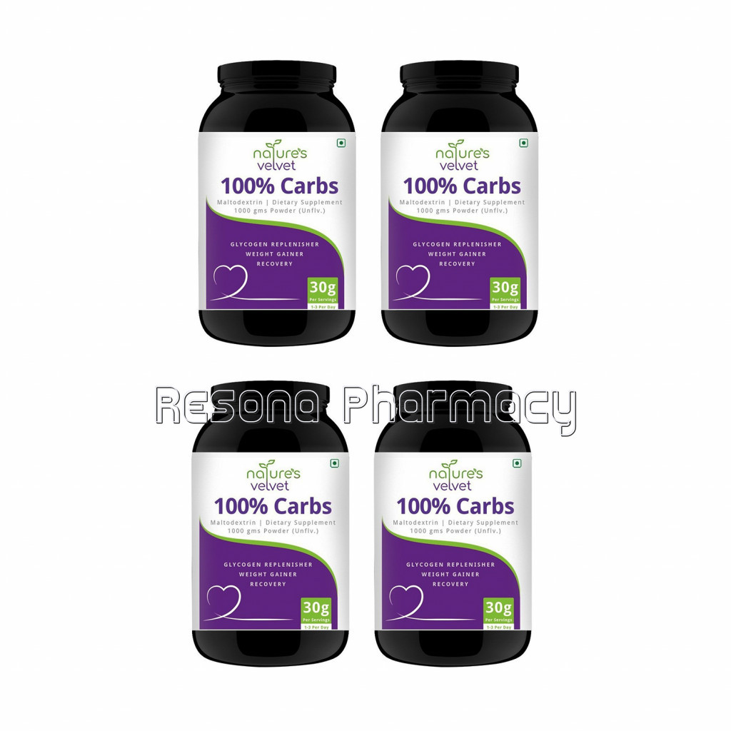 Carbs For Weight Gain And Recovery   Unflavoured 1000Gms Pack Of 4