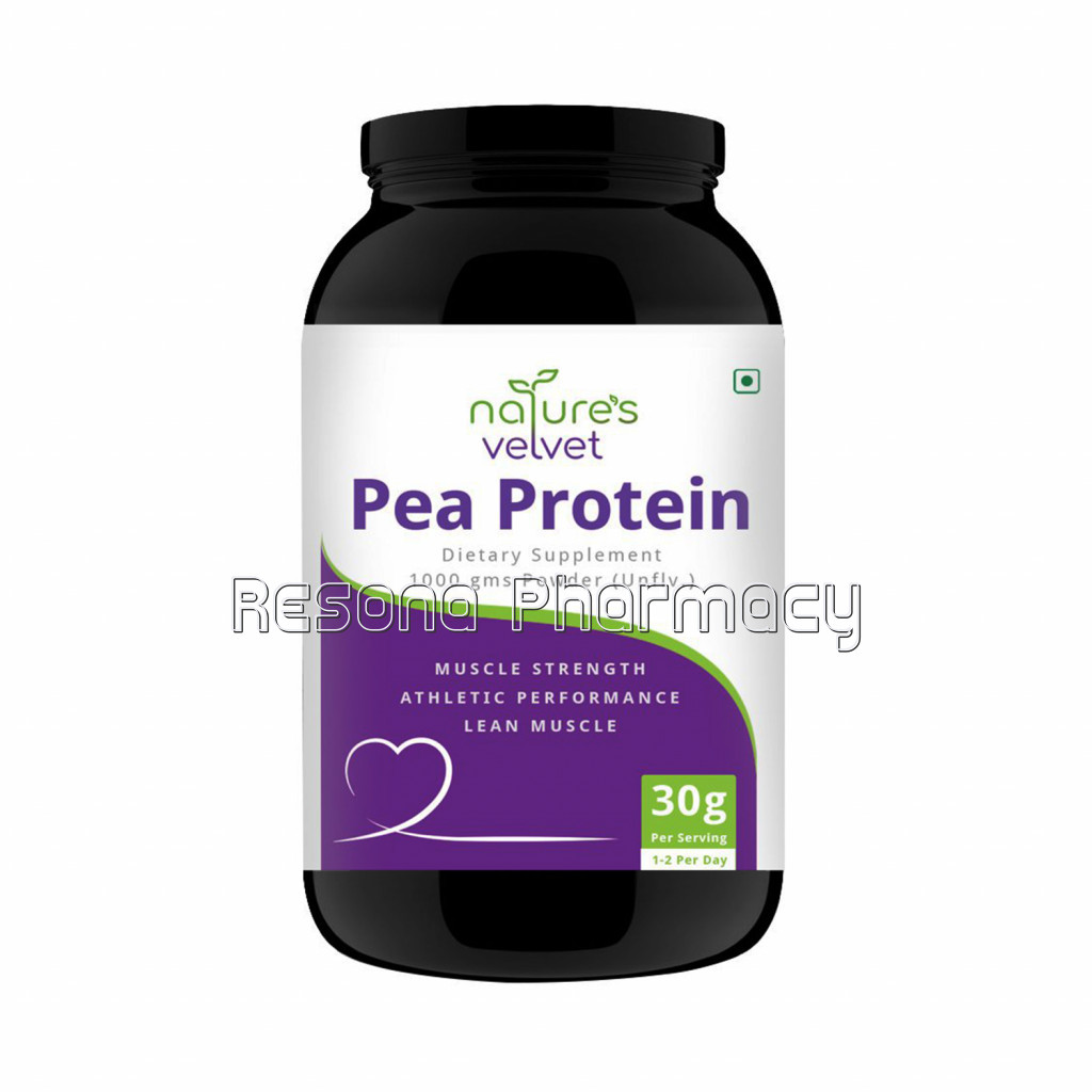 Pea Protein Isolate Powder   100% Vegan   Rich In Bcaas 1000Gms Pack Of 1