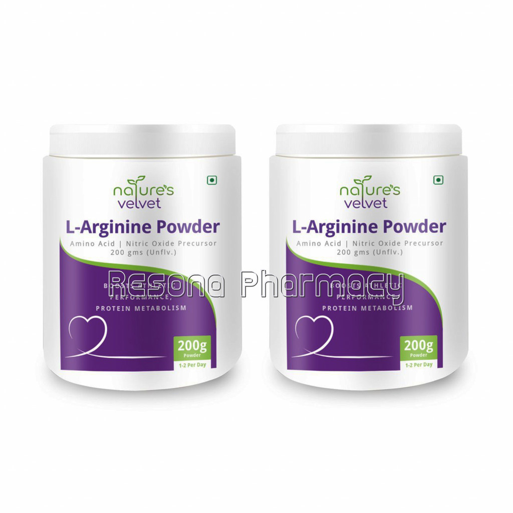 L Arginine Powder With Amino Acid, Nitric Oxide 200Gms Pack Of 2