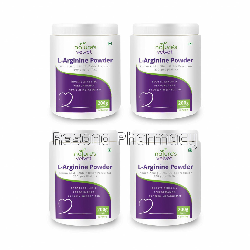 L Arginine Powder With Amino Acid, Nitric Oxide 200Gms Pack Of 4