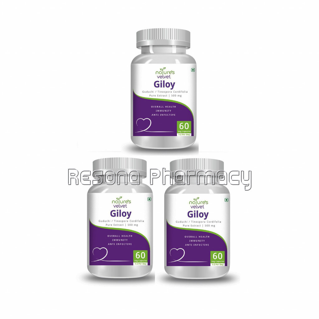 Giloy Extract 500Mg For Immunity Boost  60 Capsules Pack Of 3