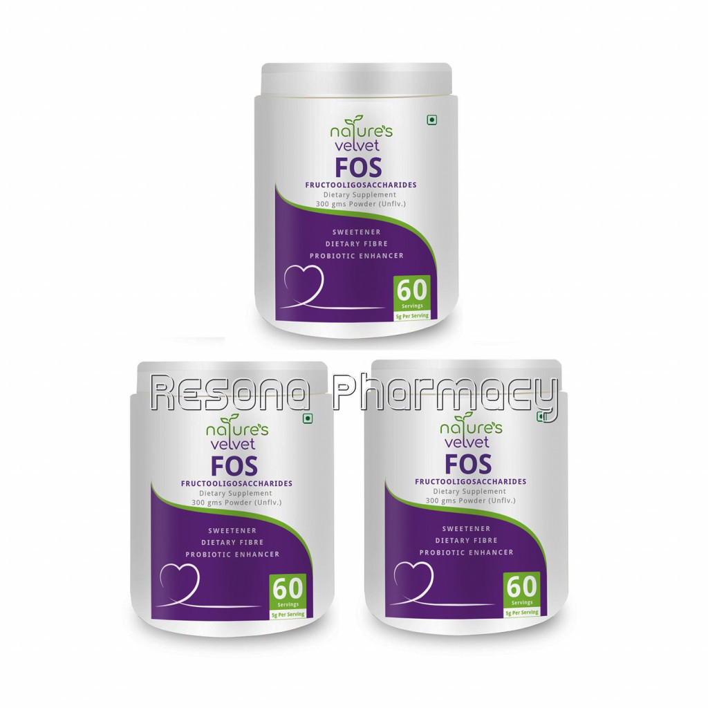 Fos Fructooligosaccharides Powder   Probiotic Enhancer 300Gms Pack Of 3