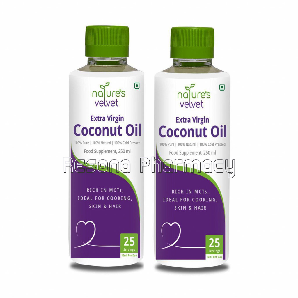 NaNaturalExtra Virgin Coconut Oil 250Ml Pack Of 2