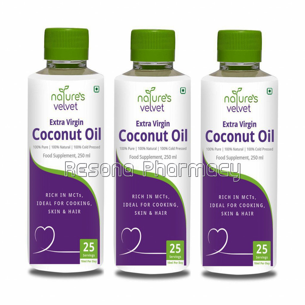 NaNaturalExtra Virgin Coconut Oil 250Ml Pack Of 3