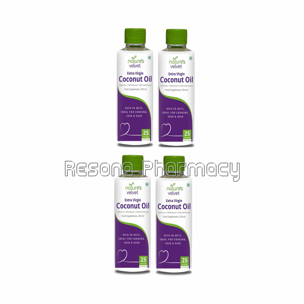 NaNaturalExtra Virgin Coconut Oil 250Ml Pack Of 4