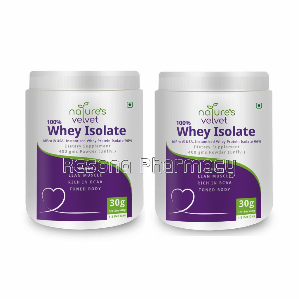 Whey Protein Isolate Powder   Bipro Manufactured In Usa   400 Gms Pack Of 2