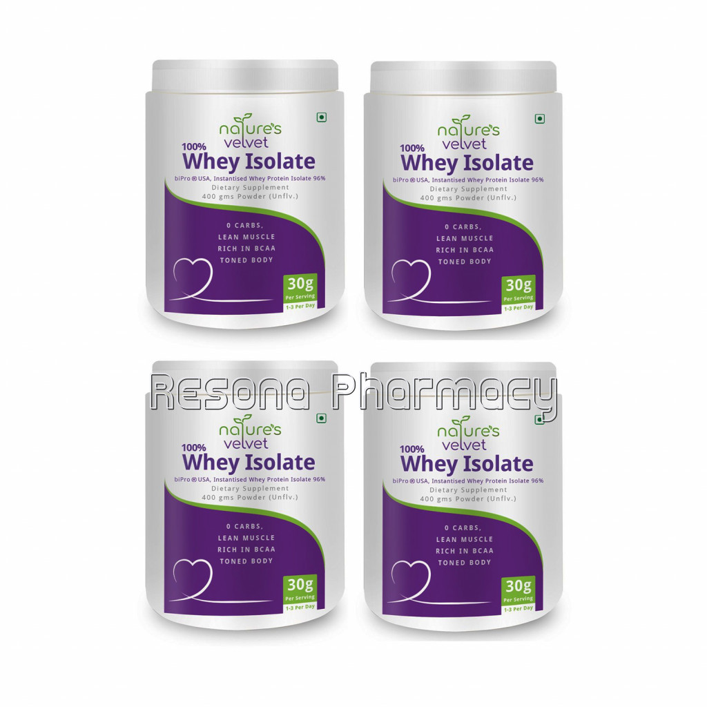 Whey Protein Isolate Powder   Bipro Manufactured In Usa   400 Gms Pack Of 4